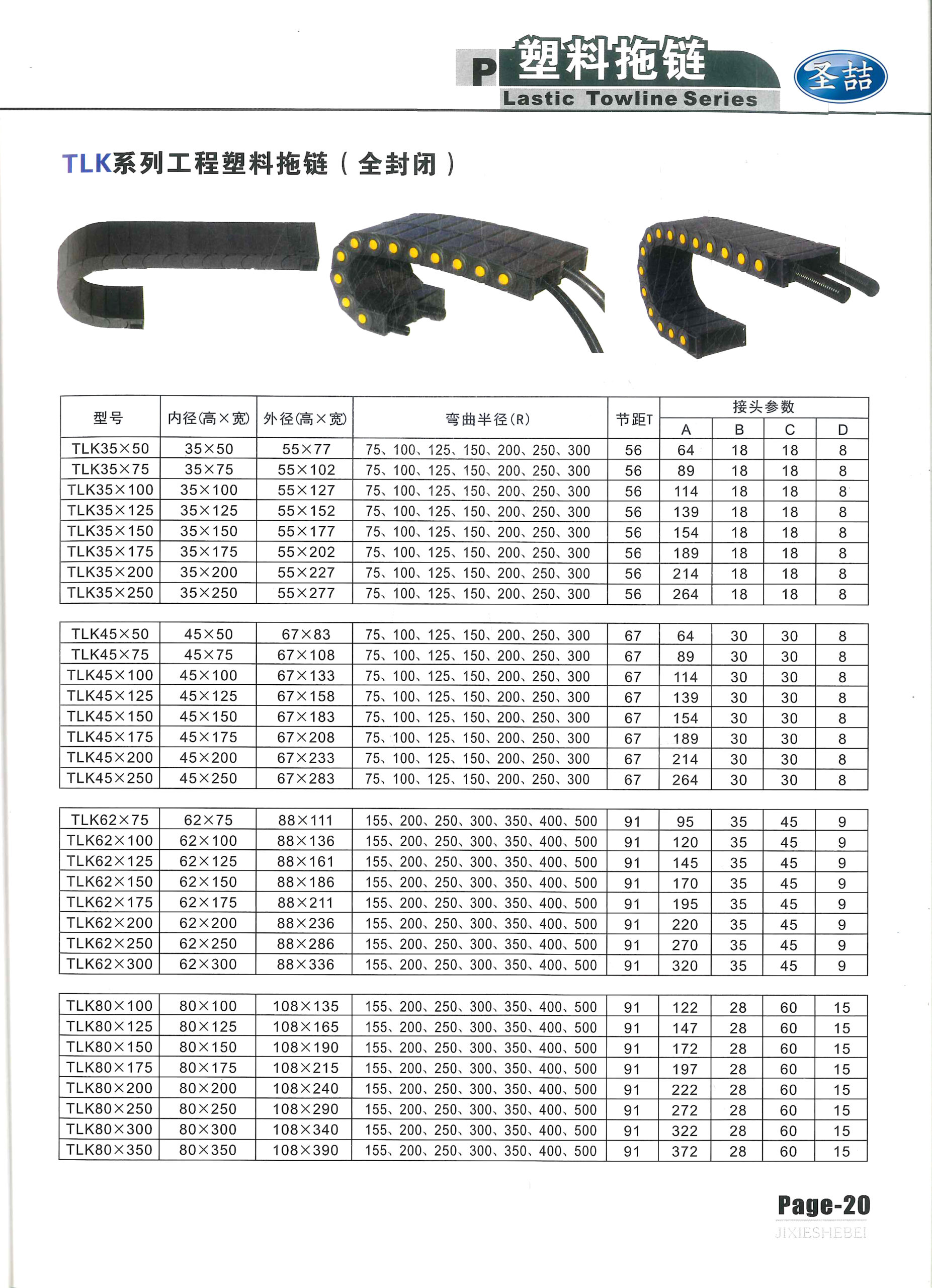 拖链规格型号（拖链选型）