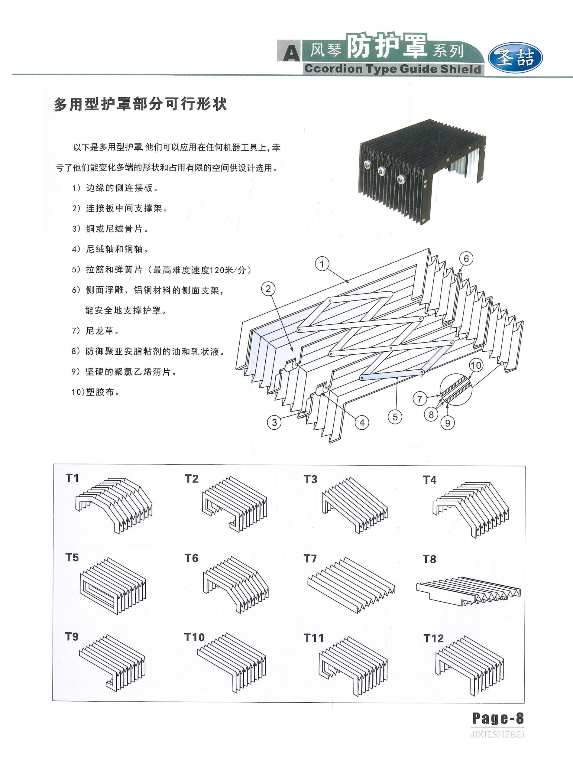 导轨防护罩（非标定制机床防护罩）