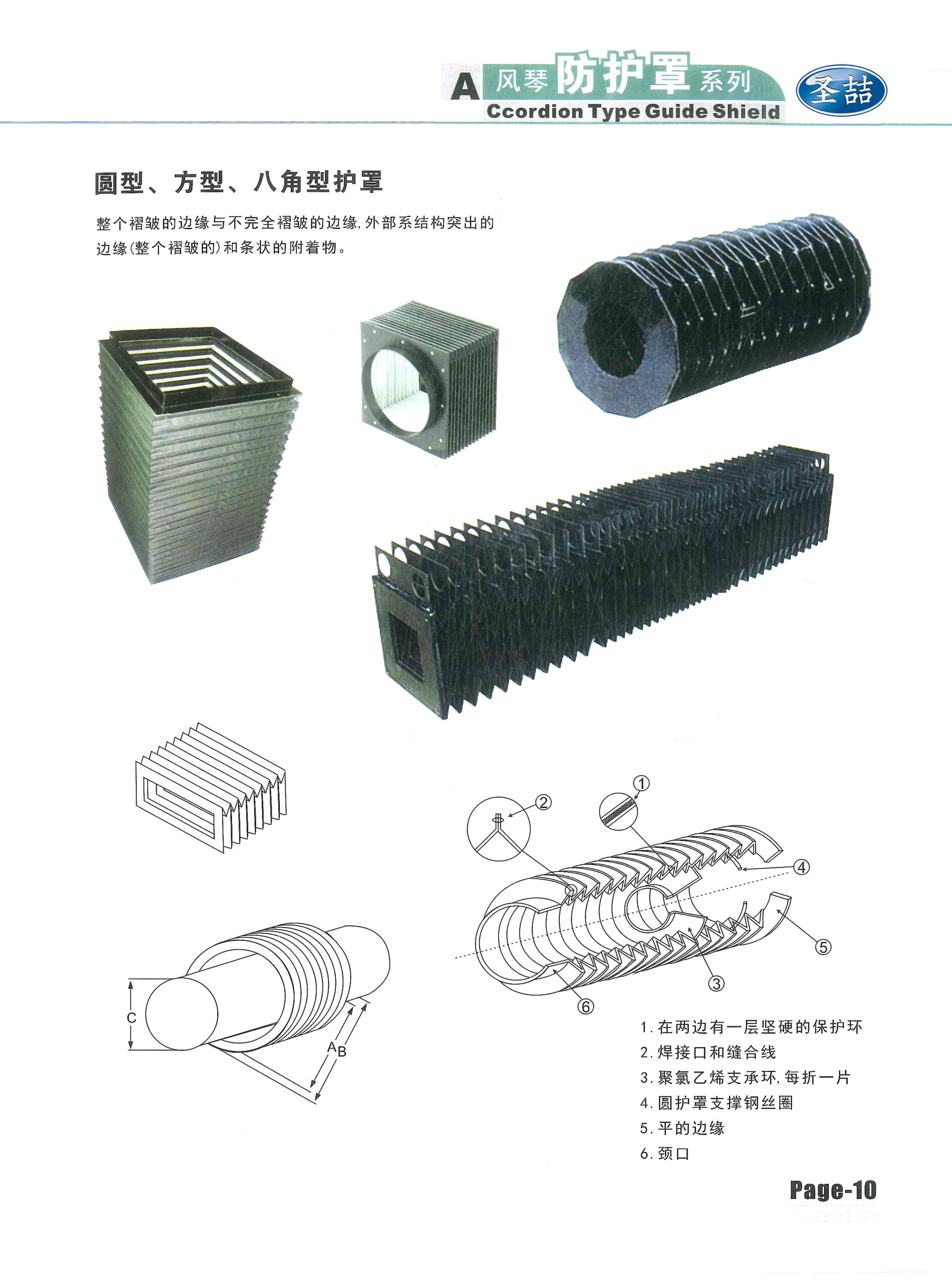 油缸防护罩（异形防护罩）